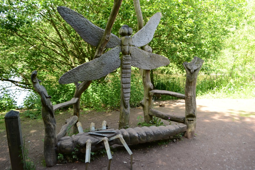 A wild sculpture, I assume it's a bench?