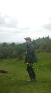 Holding my 'art' materials at/from the country park I grew up on