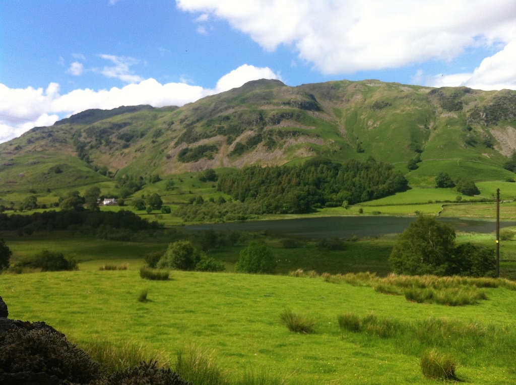 It was just our wee garden & a field that separated us from Little Langdale Tarn <3