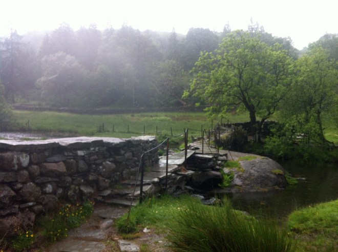 We've passed over Slater Bridge now, this picture is taken looking back at the bridge. 