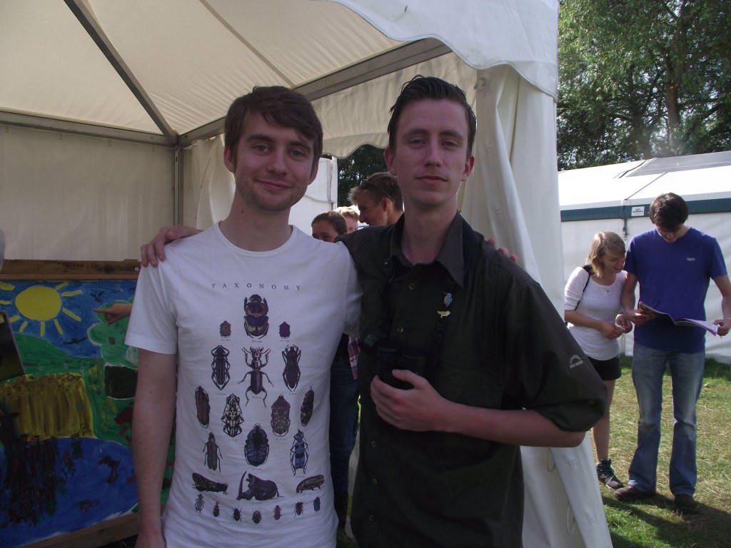 This year - Me & James Burman (that's Alex & Gordon looking at the Birdfair programme) :)