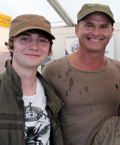 Birdfair 2010 - Me and Simon King OBE.