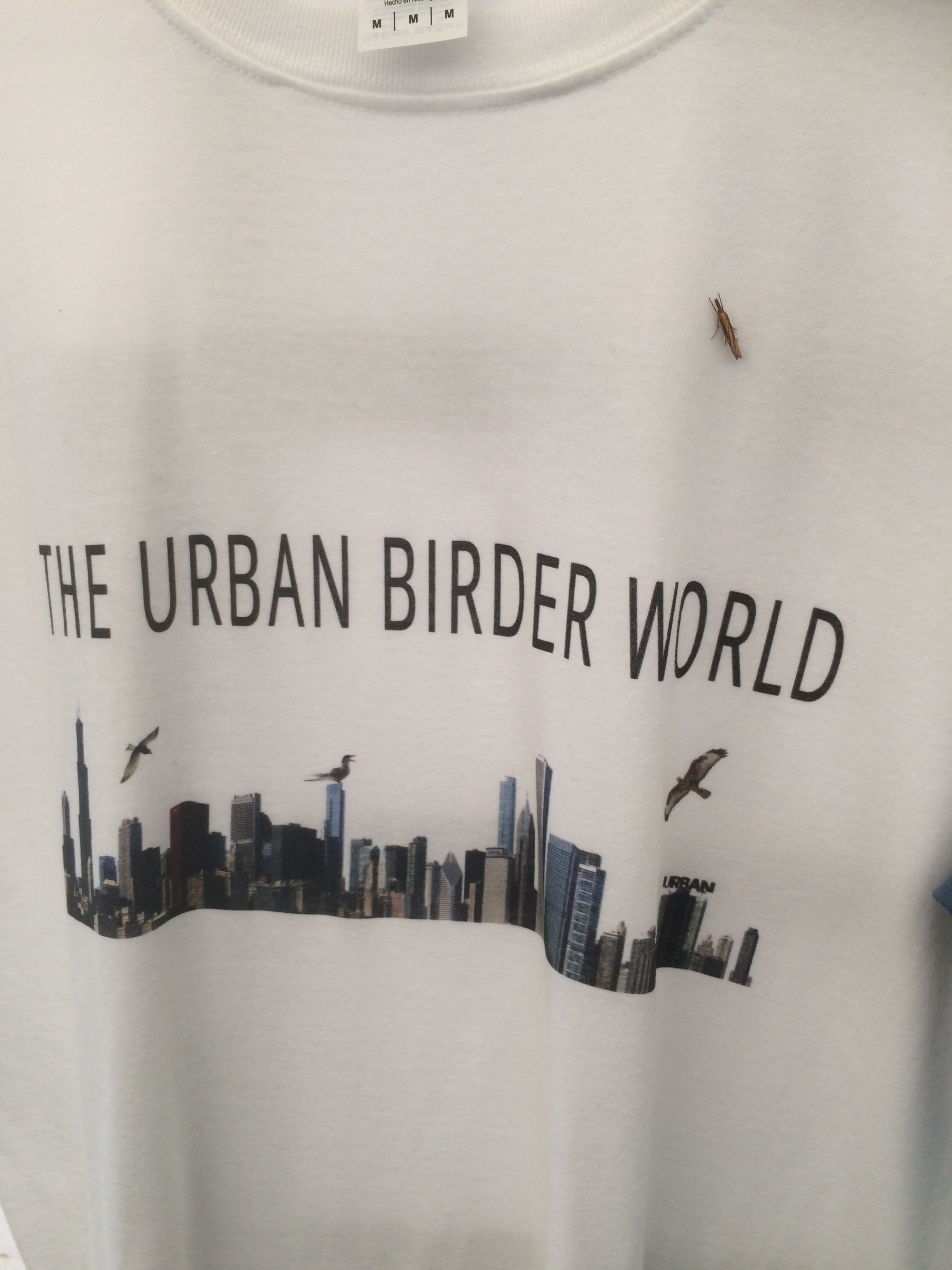 Moth on The Urban Birder Tshirt