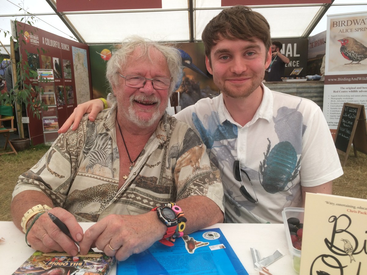 Bill Oddie and Adam Canning Birdfair 2017